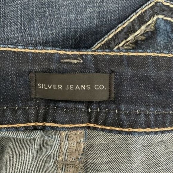 Silver Jeans Co Distressed Suki Straight Leg Blue 29 - Picture 3 of 8